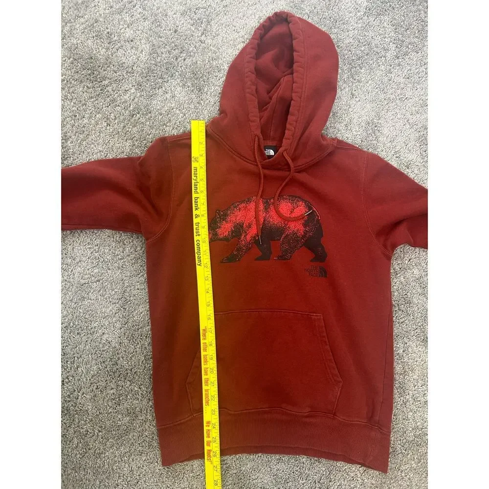 North Face Men's Size Small Hoodie Bear Sweatshirt Jacket